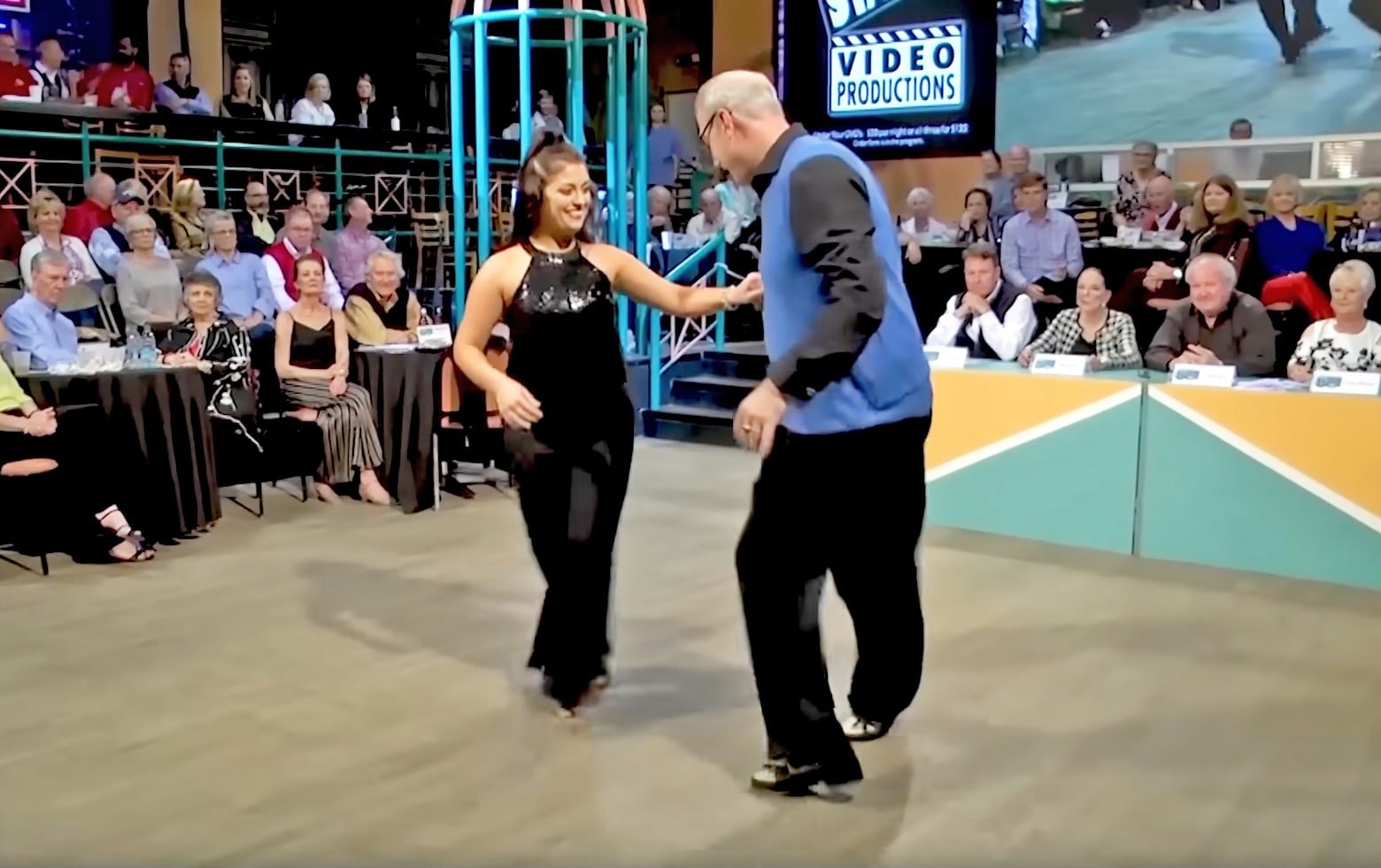 A Father-Daughter Pair Stole The Spotlight In The Pro Dance Competition With Their Swing Routine