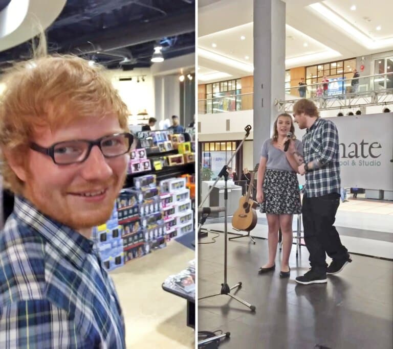 Watch The Moment Ed Sheeran Surprises 13-Year-Old Fan Singing ‘Thinking Out Loud’ In Canadian Mall