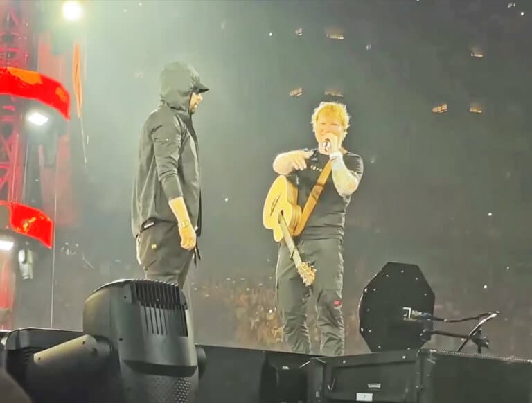 Crowd Loses It When Eminem Joins Ed Sheeran To Perform ‘Lose Yourself’ At Detroit Concert