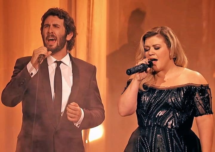 Josh Groban And Kelly Clarkson Delivered A Timeless “Phantom Of The Opera” Collaboration