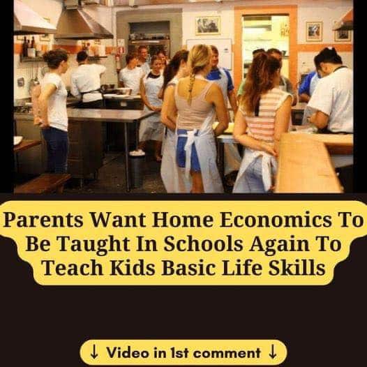 Parents Want Home Economics To Be Taught In Schools Again To Teach Kids