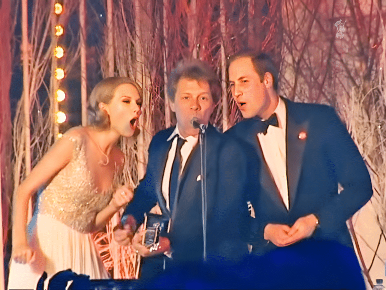 Prince William And Taylor Swift United With Bon Jovi For “Livin’ On A Prayer”