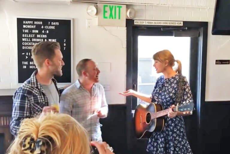 Taylor Swift Rocked Up To Play At An Engagement Party