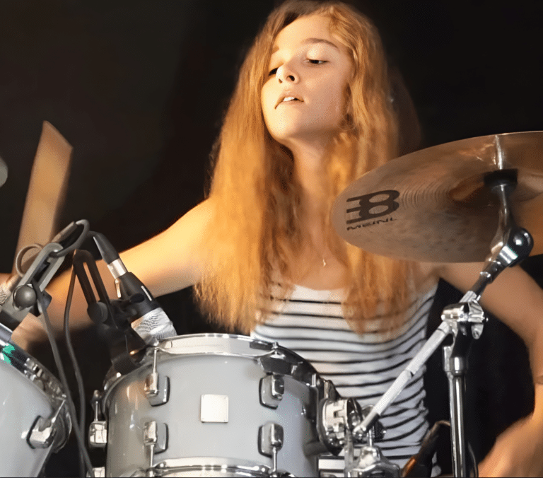 The 17-Year-Old Girl Raised As A Star In Drumming Brilliance