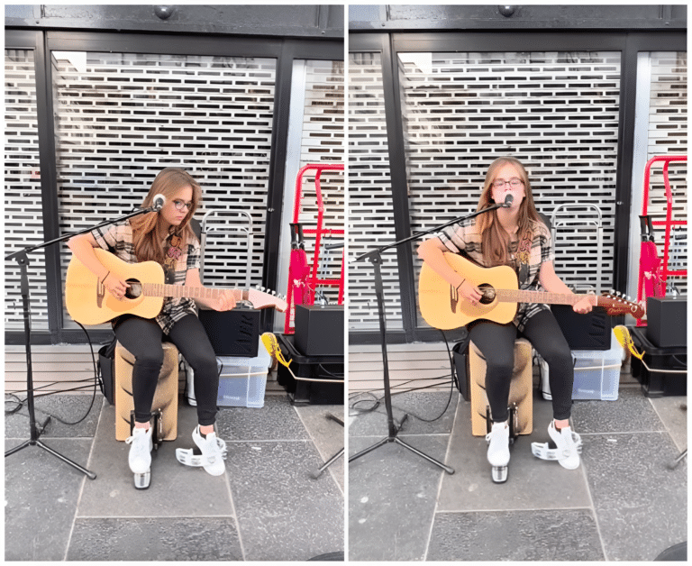 The 17-Year-Old Young Lady With Beautiful Voice Shone In The Street