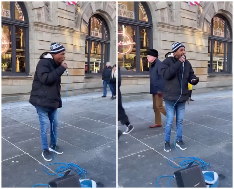 The Buskersofglasgow Discover A Fantastic Vocalist On The Corner Of Glasgow