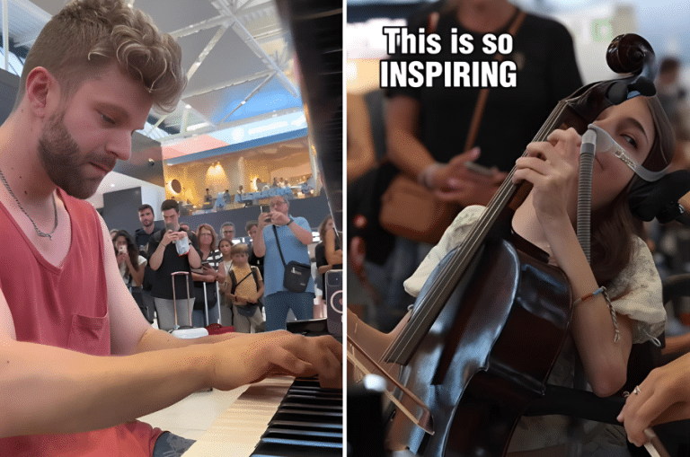 17-Year-Old Wheelchair-Bound Cellist And Pianist Crafted A Heavenly Melody At The Airport