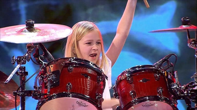 This 10-Year-Old Prodigy Won Denmark Got Talent With Her Explosive Drumming Skills