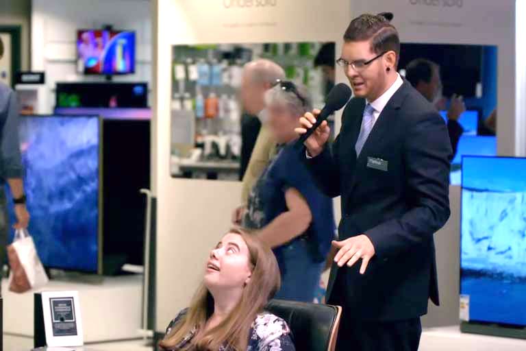 That Time When Michael Bublé Cosplays A Sale Assistant And Bamboozled The Store With His Heavenly Voice