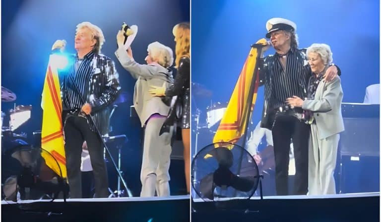 Rod Stewart Dueted With His 94-Year-Old Sister On His Hit “Sailing”