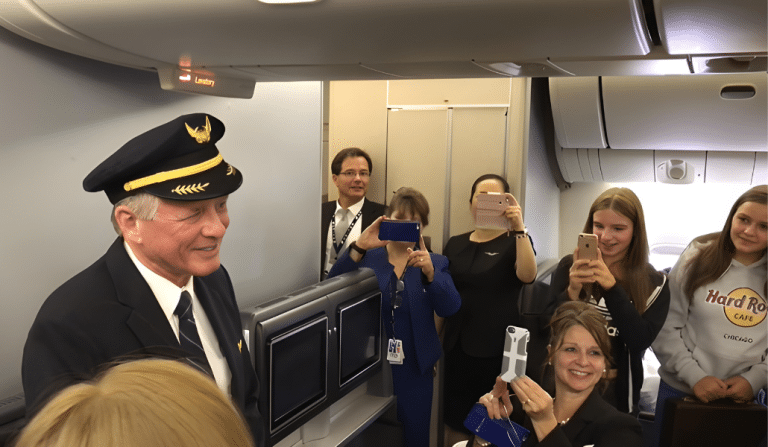 Student Choir Gave An Emotional Farewell Song To A Pilot On His Last Flight