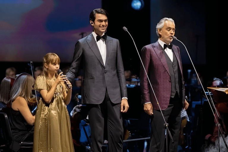 Andrea Bocelli Makes The London 02 Arena Go Wild Singing Alongside His Son And Daughter