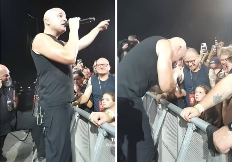 Concert Interrupted As Disturbed’s David Draiman Comforts Fearful Little Girl