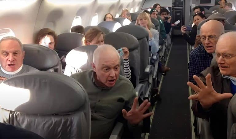 This Elderly Quartet Lights Up A Delayed Flight With Their Flawless Impromptu Singing