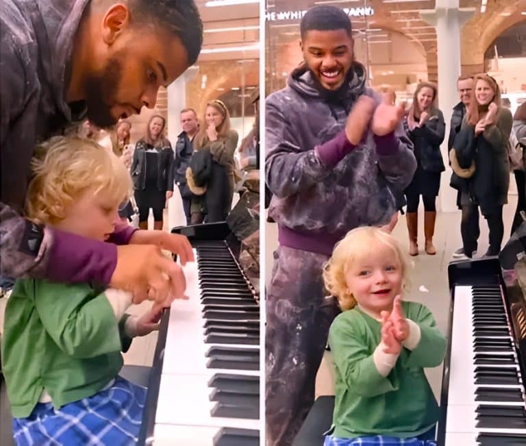 Famous Busker Karim Kamar Warms Our Hearts Teaching A Toddler “Twinkle Twinkle Little Star” On The Street