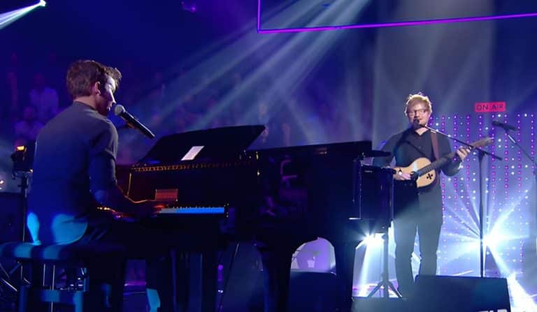 When Ed Sheeran And James Blunt Duetted For A Powerful Rendition Of Elton John’s “Sacrifice”