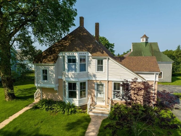 1890 Victorian House And Arts And Crafts Cottage With Detailed Woodwork In Jonesport, Maine