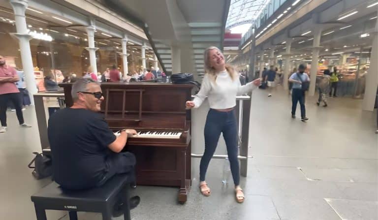 Irresistible Boogie Woogie Beckons Blonde Girl To Dance