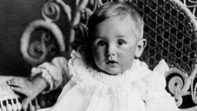 Walt Disney at the age of 1, in 1902