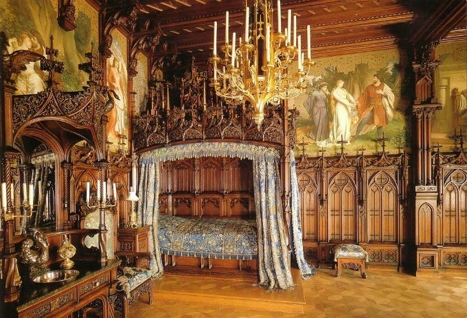 King's Bedroom in Neuschwanstein Castle