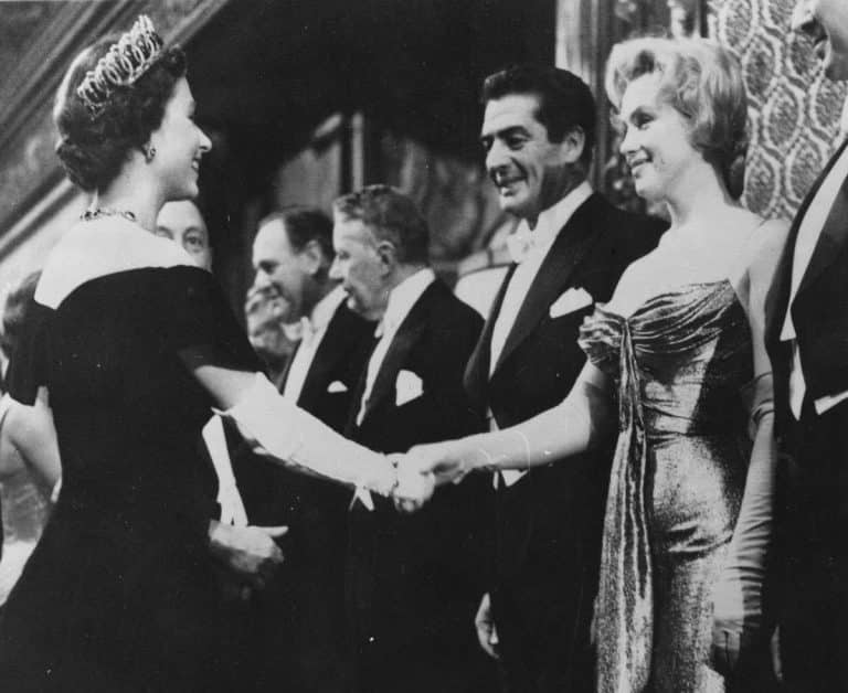 The Century Meeting Between Marilyn Monroe Queen Of Hollywood And Elizabeth Queen Of England