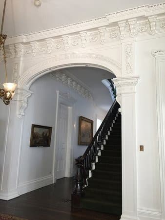 The staircase to the 2nd floor