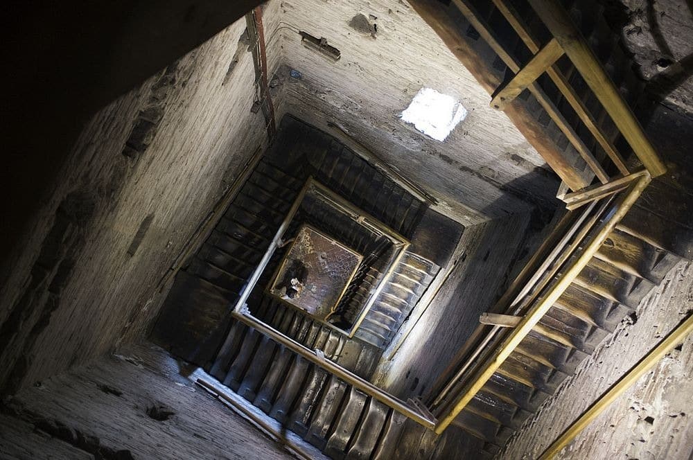 Inside the Asinelli Tower