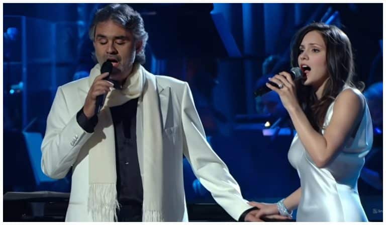 A Divine Duet As Andrea Bocelli And Katherine McPhee Shine In “The Prayer”