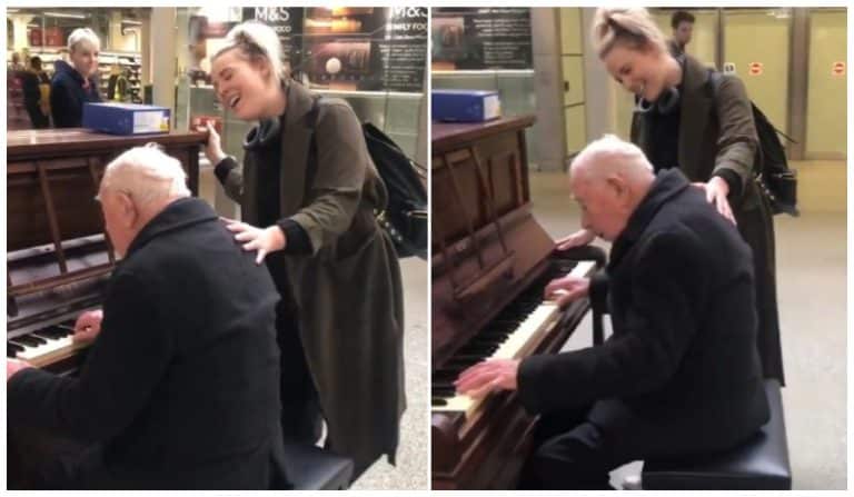 Heart-Warming Moment As Ceili O’connor Duets With An Old Man For An Impromptu Version Of “Memory”