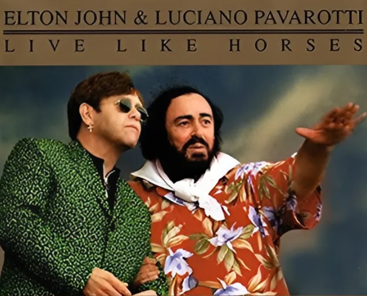 You Can’t Miss This Iconic Duet: Elton John And Luciano Pavarotti’s Breathtaking “Live Like Horses”