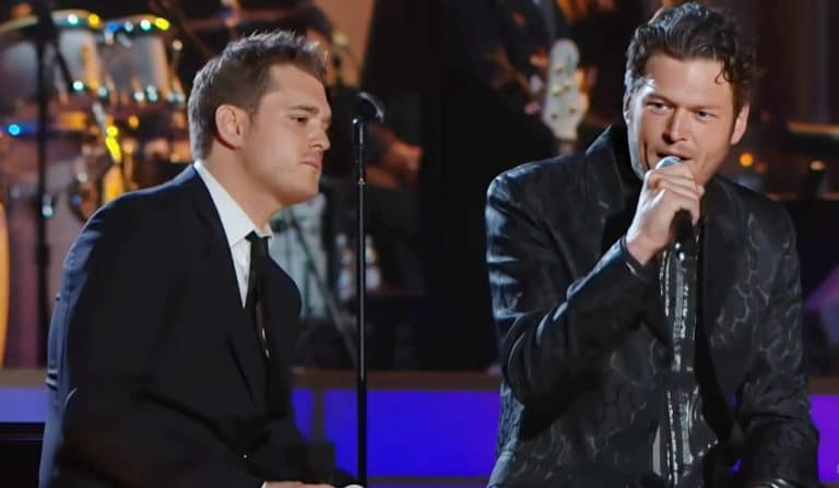 When Michael Buble and Blake Shelton Sing “Home,” Emotions Run High