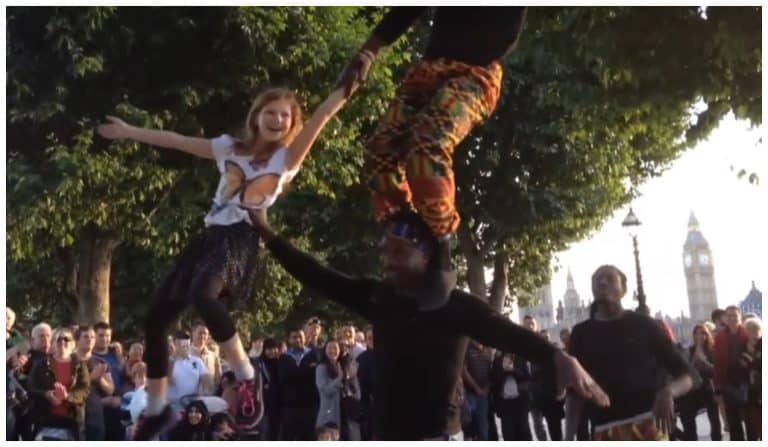 Street Performer Challenges Young Girl To Face-Off, Video Hits Over 14M Views