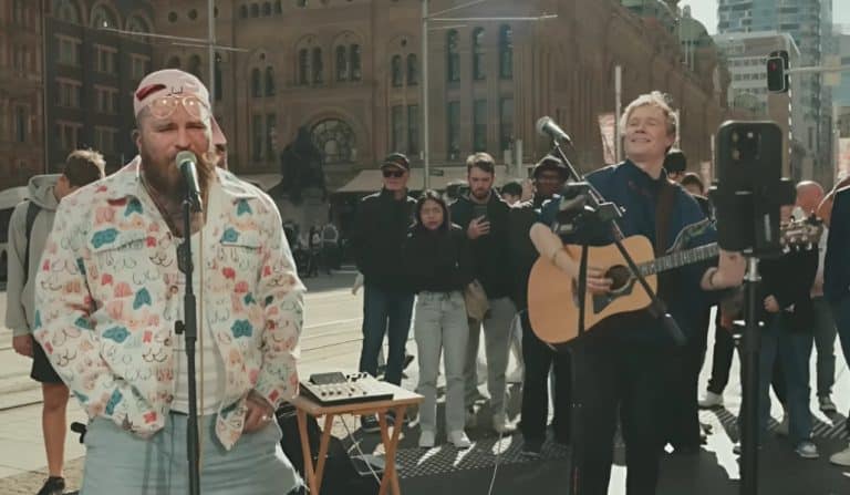 Teddy Swims And Pace Randolph Stuns Sydney With Street Performance Of “Tennessee Whiskey”