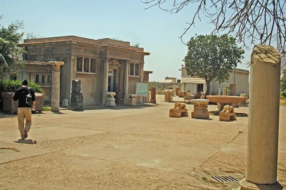 Entrance of the Catacombs of Kom el Shoqafa, Alexandria