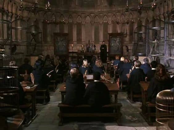 Professor McGonagall's Transfiguration classroom