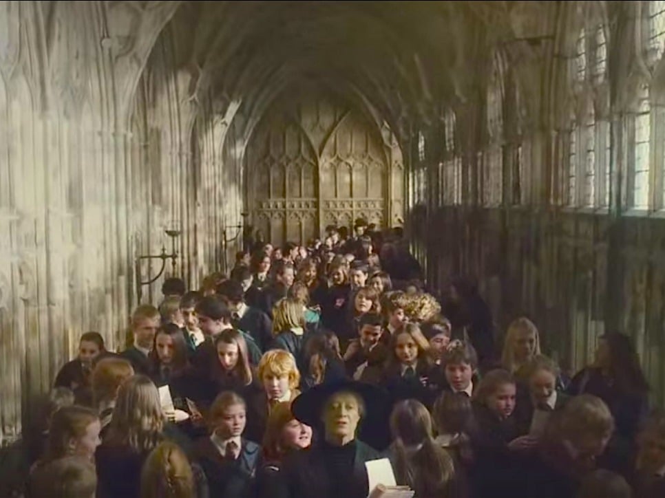 A scene in Harry Porter