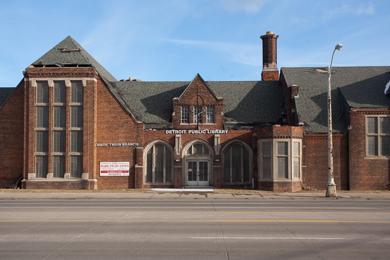 Mark Twain Branch Library (Demolished 2011)-Detroit MI