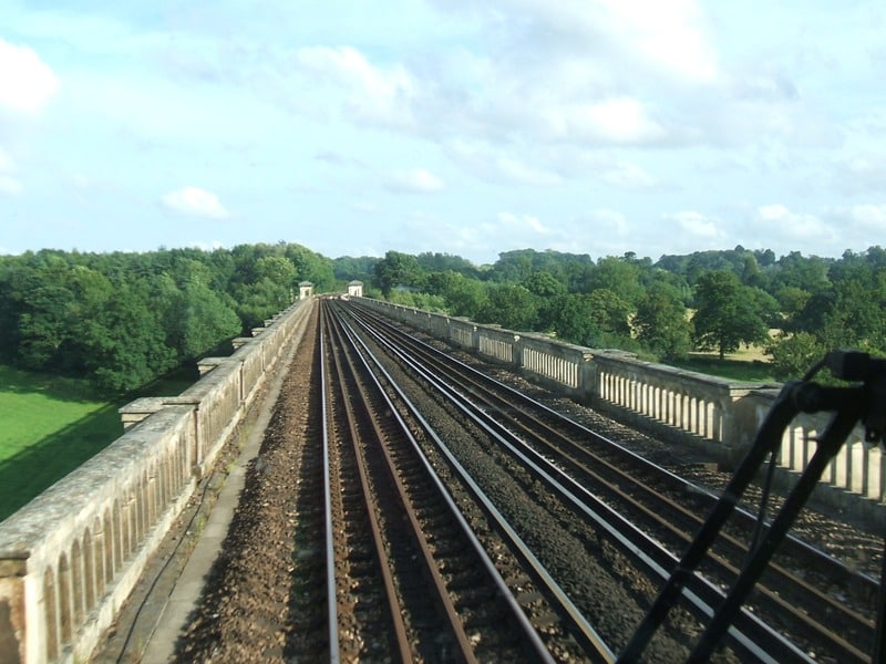 Southbound view from on top of the Ouse Valley Viaduct, 2009