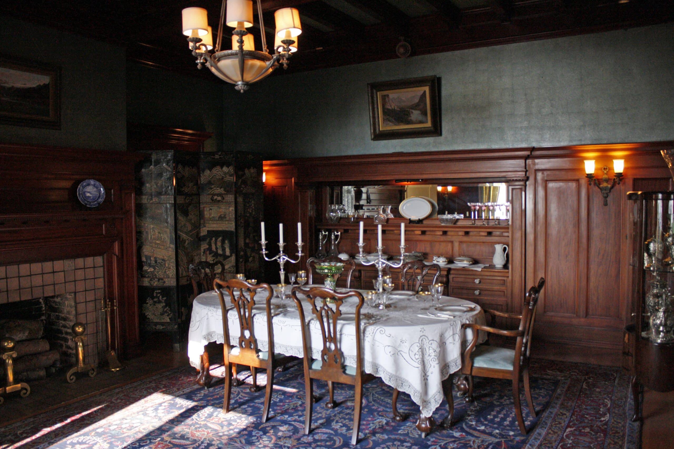 The dining room