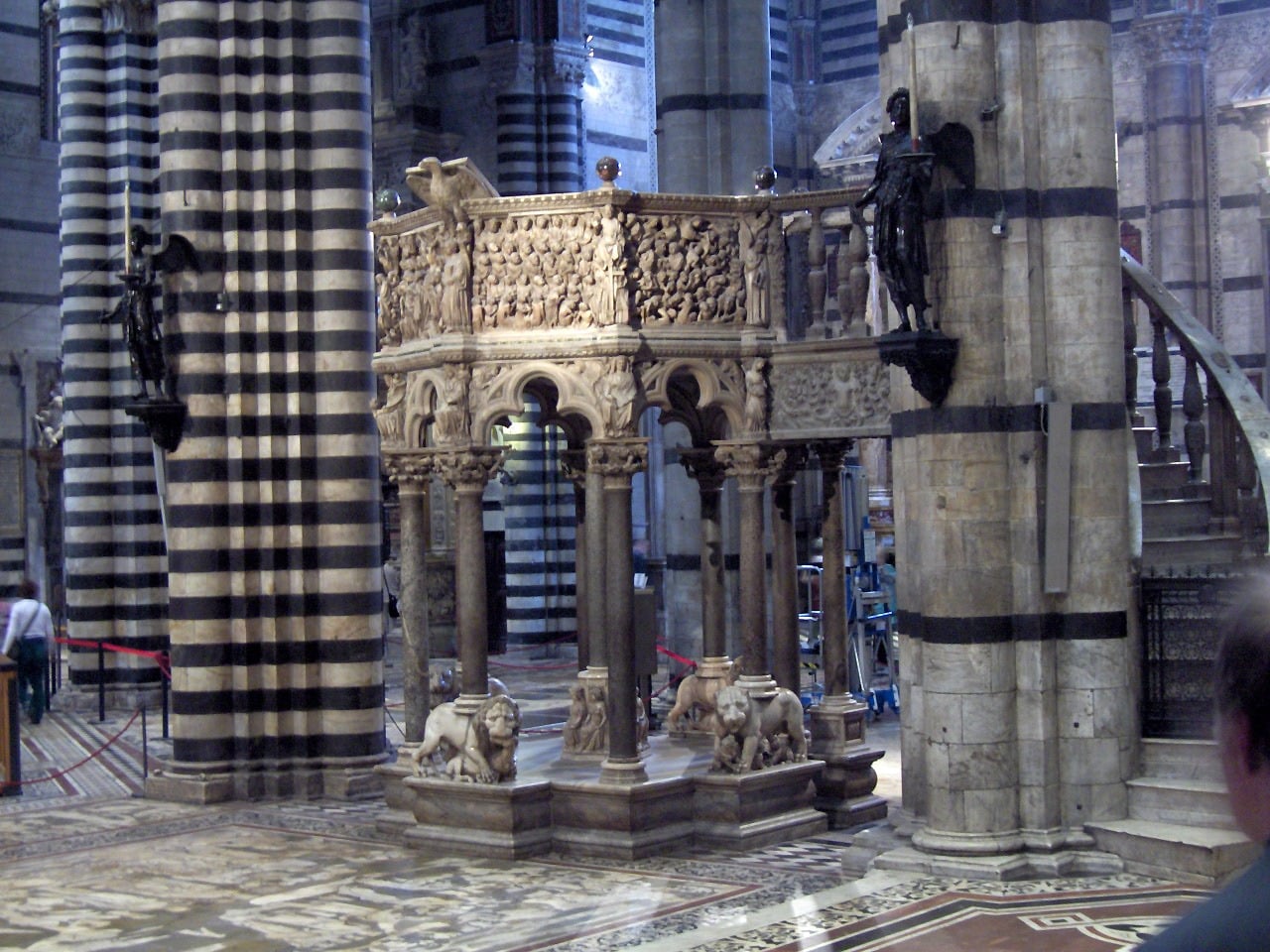 The pulpit and the mosaic floor