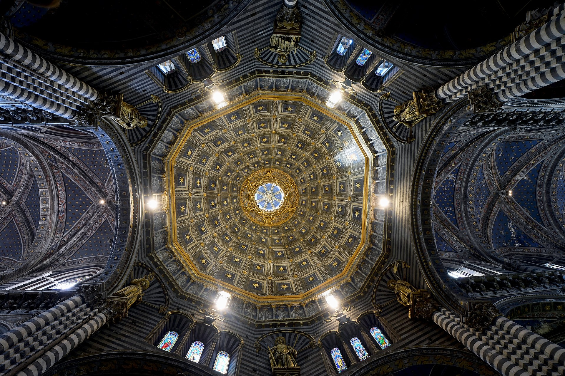 The interior of the dome