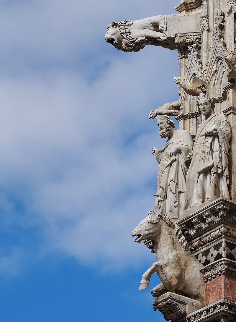 Gargoyles and Saints on façade