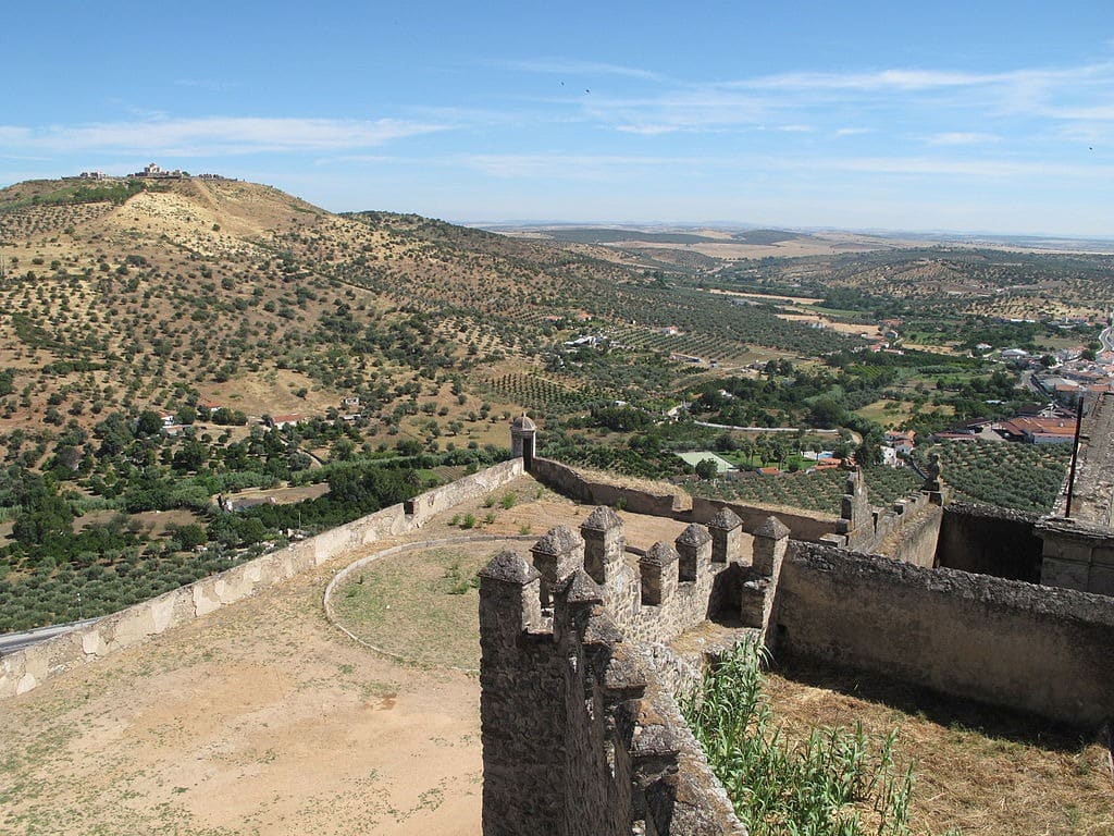 A view from the parapets of the fortress, with a vista toward the Fort of Lippe