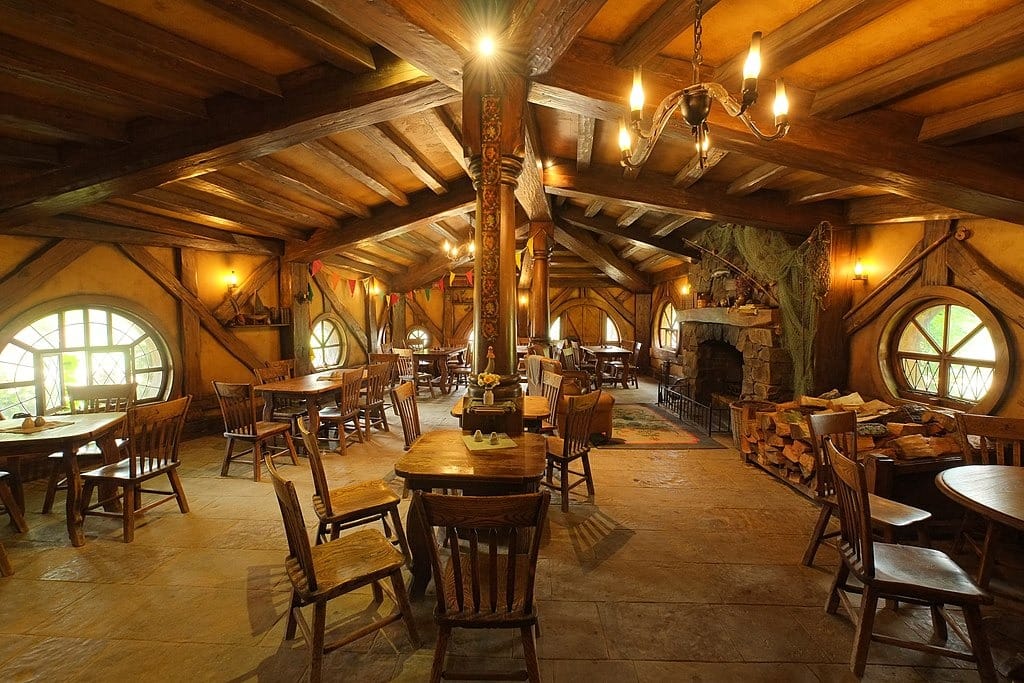 Interior of the Green Dragon inn