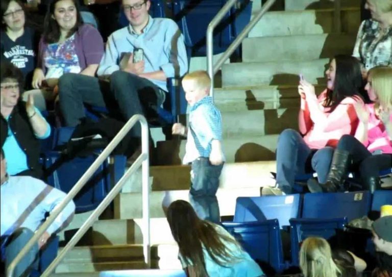 Crowd Erupts As Little Boy Breaks Out Dance Moves At Rascal Flatts Concert