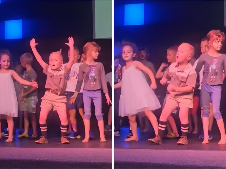 Little Boy’s Hilarious Dance Moves Make Him The Star Of His Sister’s School Concert