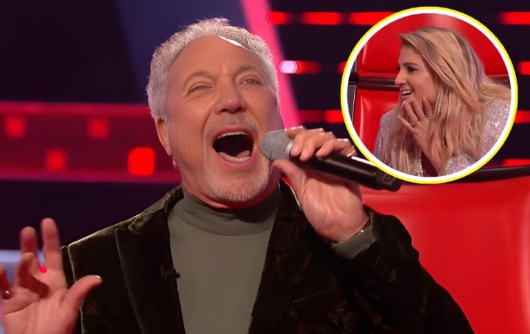 Meghan Trainor Goes Full Fan Mode As Tom Jones Performs “It’s Not Unusual”