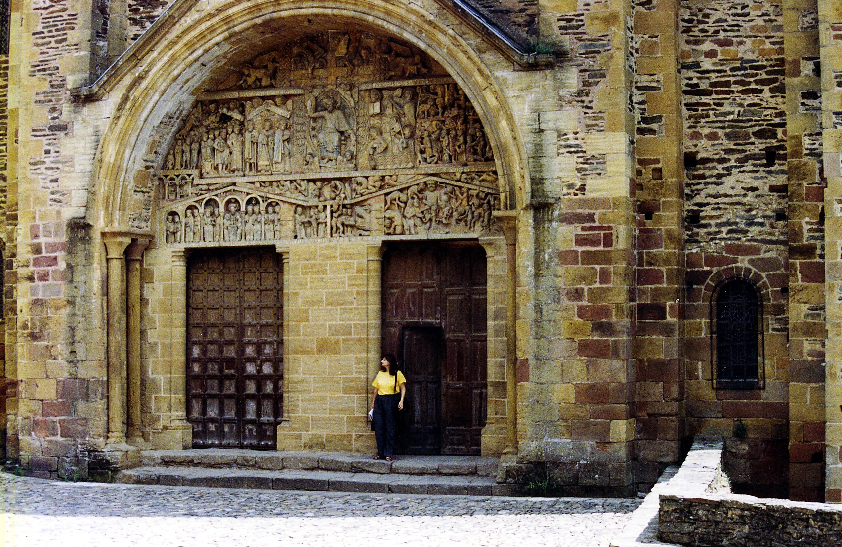 Church doors and tympanum