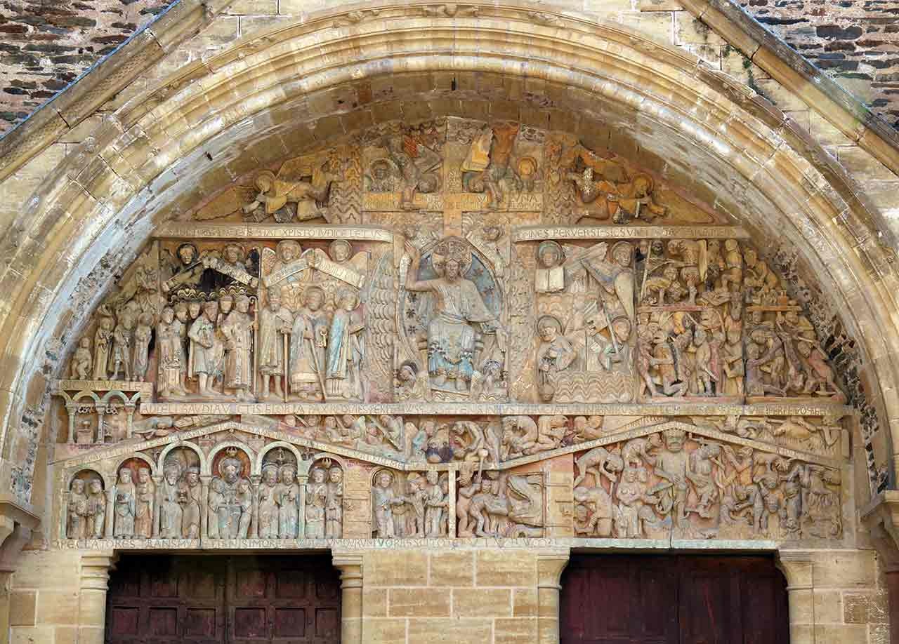 Abbey-church doorway carving