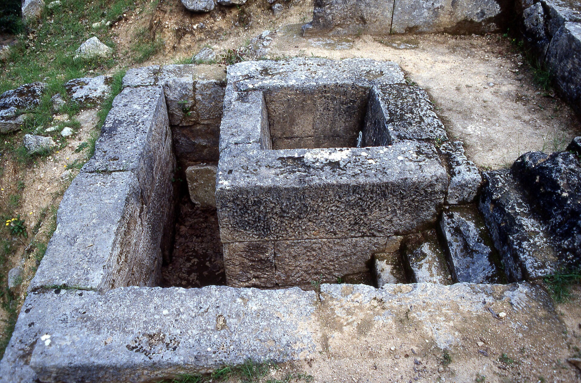 View of the klepsydra (water clock) from the southwest